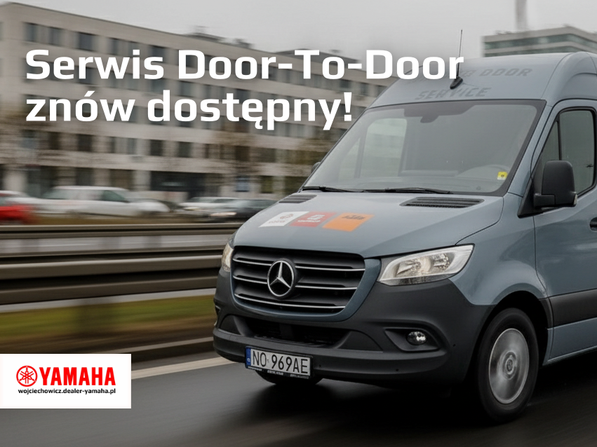 Serwis Yamaha Door-to-Door ponownie dostępny! Odbiór i transport motocykli Yamaha